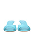 3Juin Blue Fabric Stiletto Heels Sandals